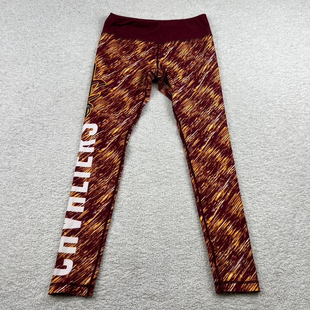 NBA‎ Cleveland Cavaliers Womens Leggings Wine Gold Graphic Print STA1216-00001 M